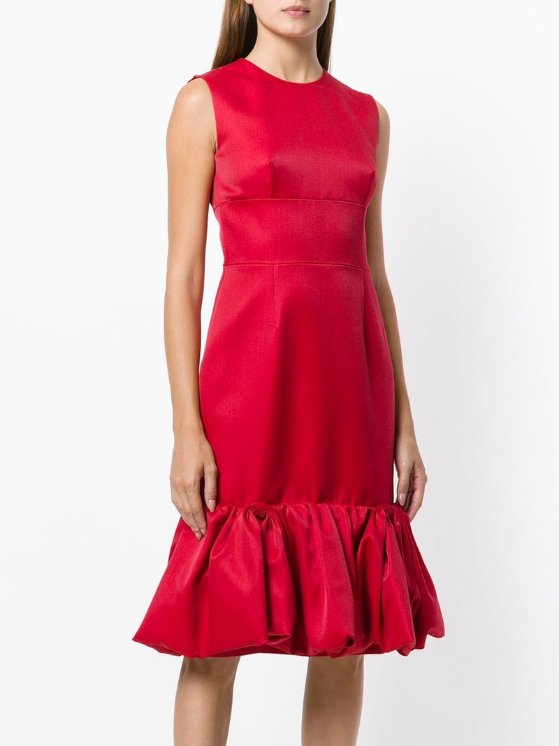 tulip shape gathered detail dress 3