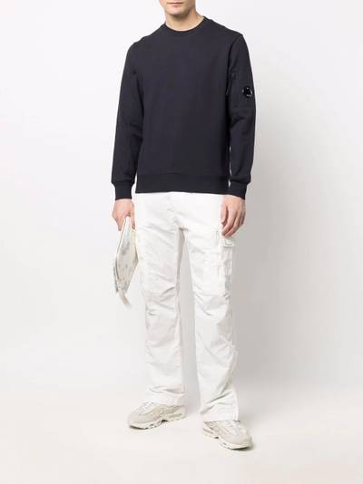 C.P. Company logo-patch sleeve jumper outlook