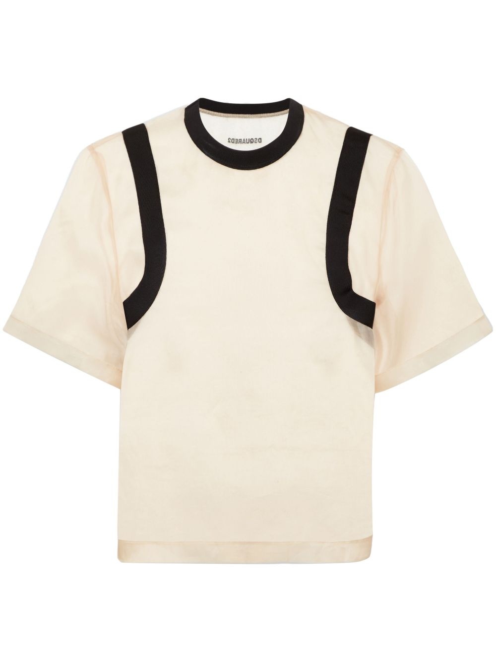stripe-detail T-shirt - 1