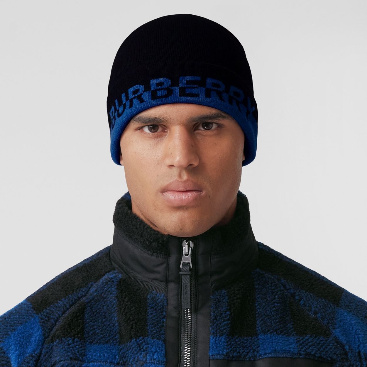 Logo Intarsia Cashmere Beanie - 4