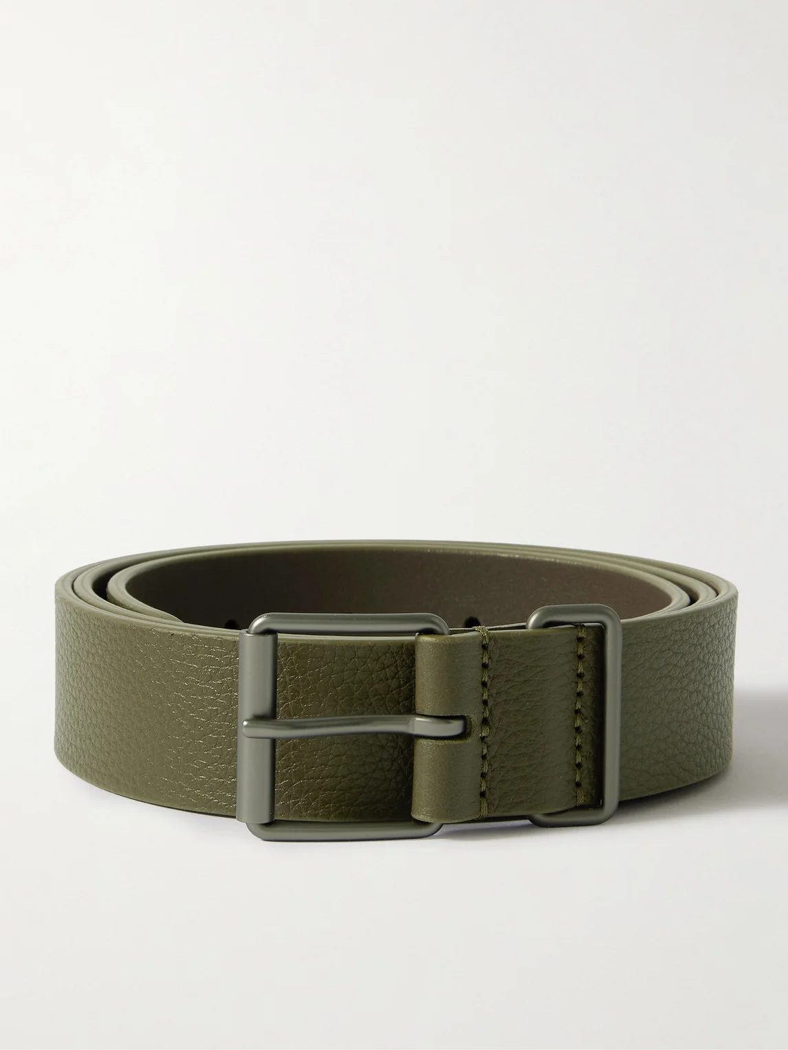 3cm Full-Grain Leather Belt - 1