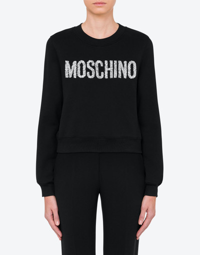 Moschino SPARKLING LOGO ORGANIC COTTON SWEATSHIRT outlook