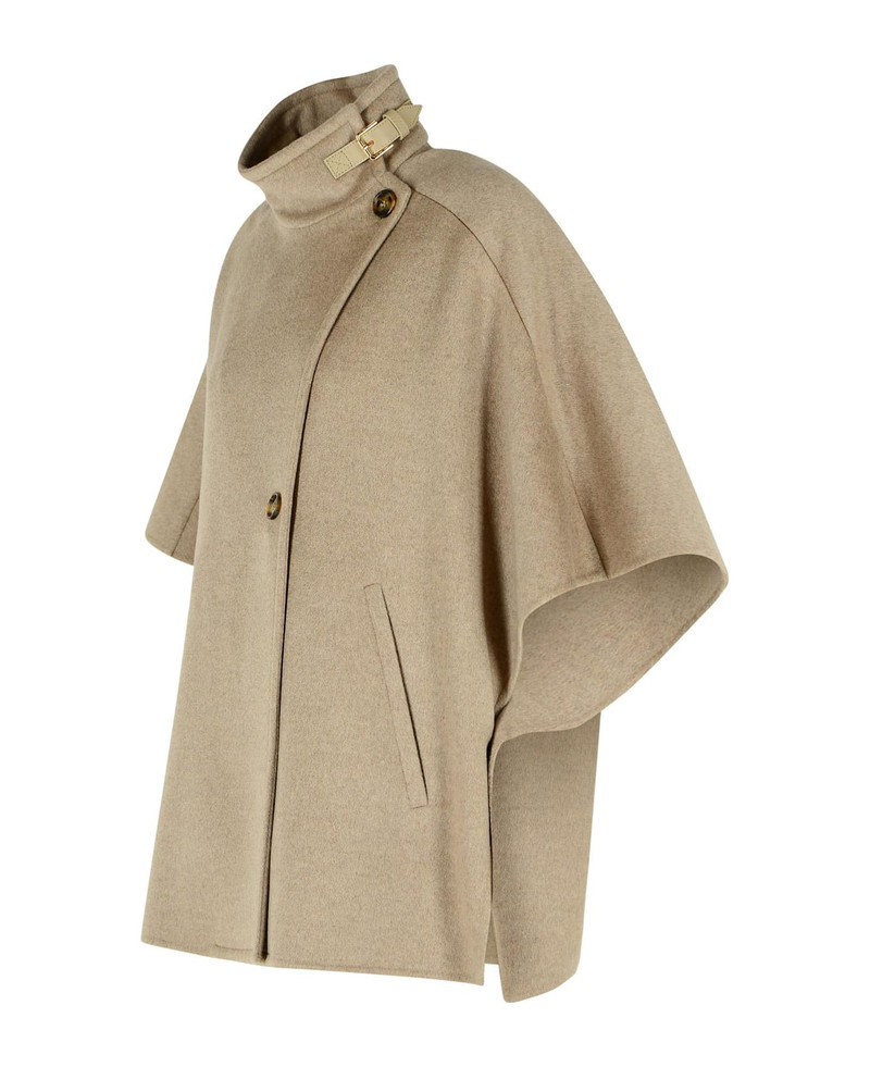 Max Mara 'derrik' Beige Cashmere Cape outlook