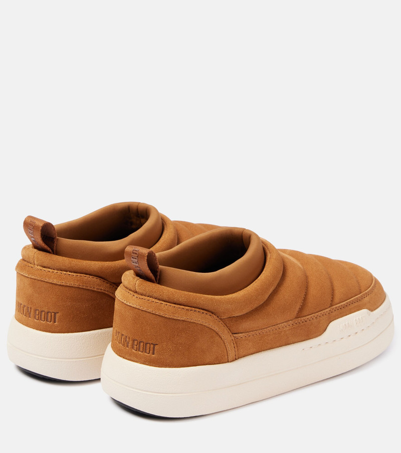 MOON BOOT Park Soft suede slip-on shoes outlook