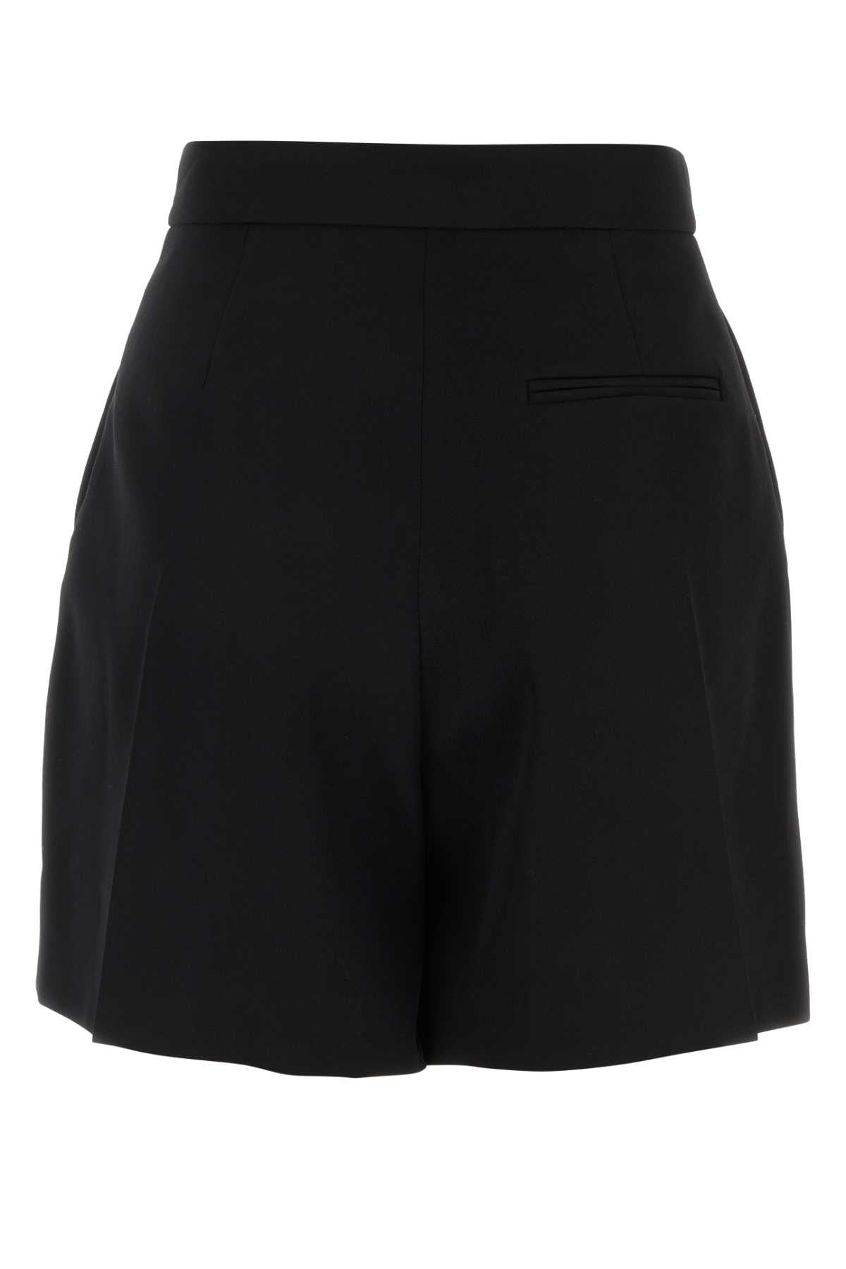 Alexander Mcqueen Women Black Wool Shorts - 2