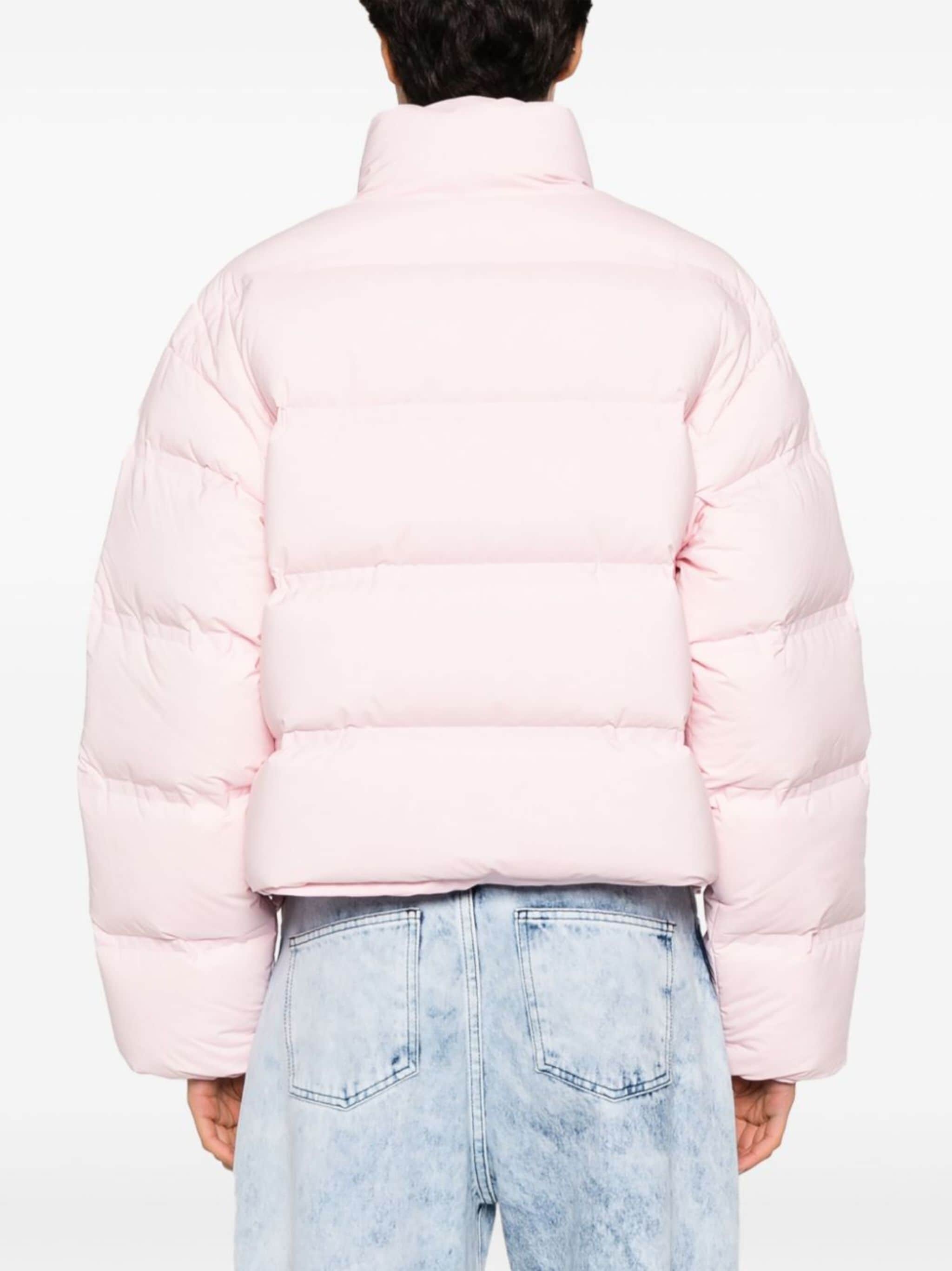 アウターその他 UMA WANG Women Outer UW8007UW500ROSE PINK Alexander Wang reflective-logo Cropped Puffer Jacket | Pink