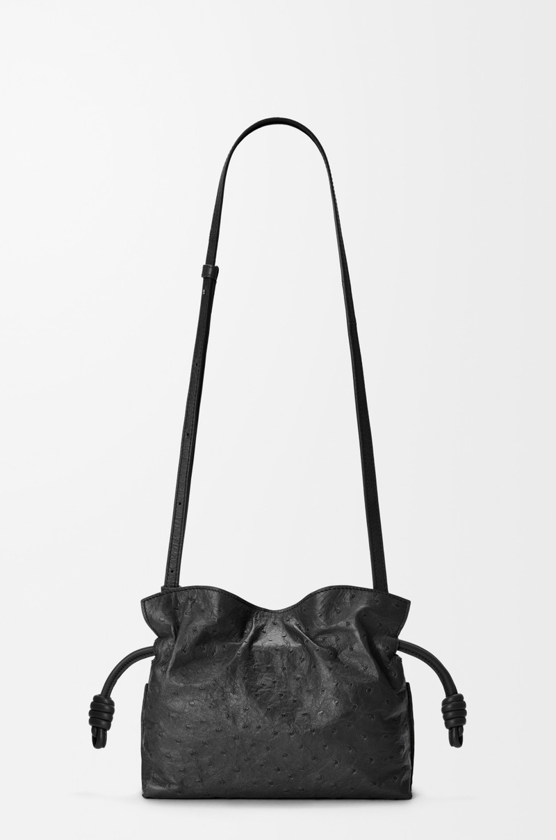 Mini Flamenco clutch in ostrich 4
