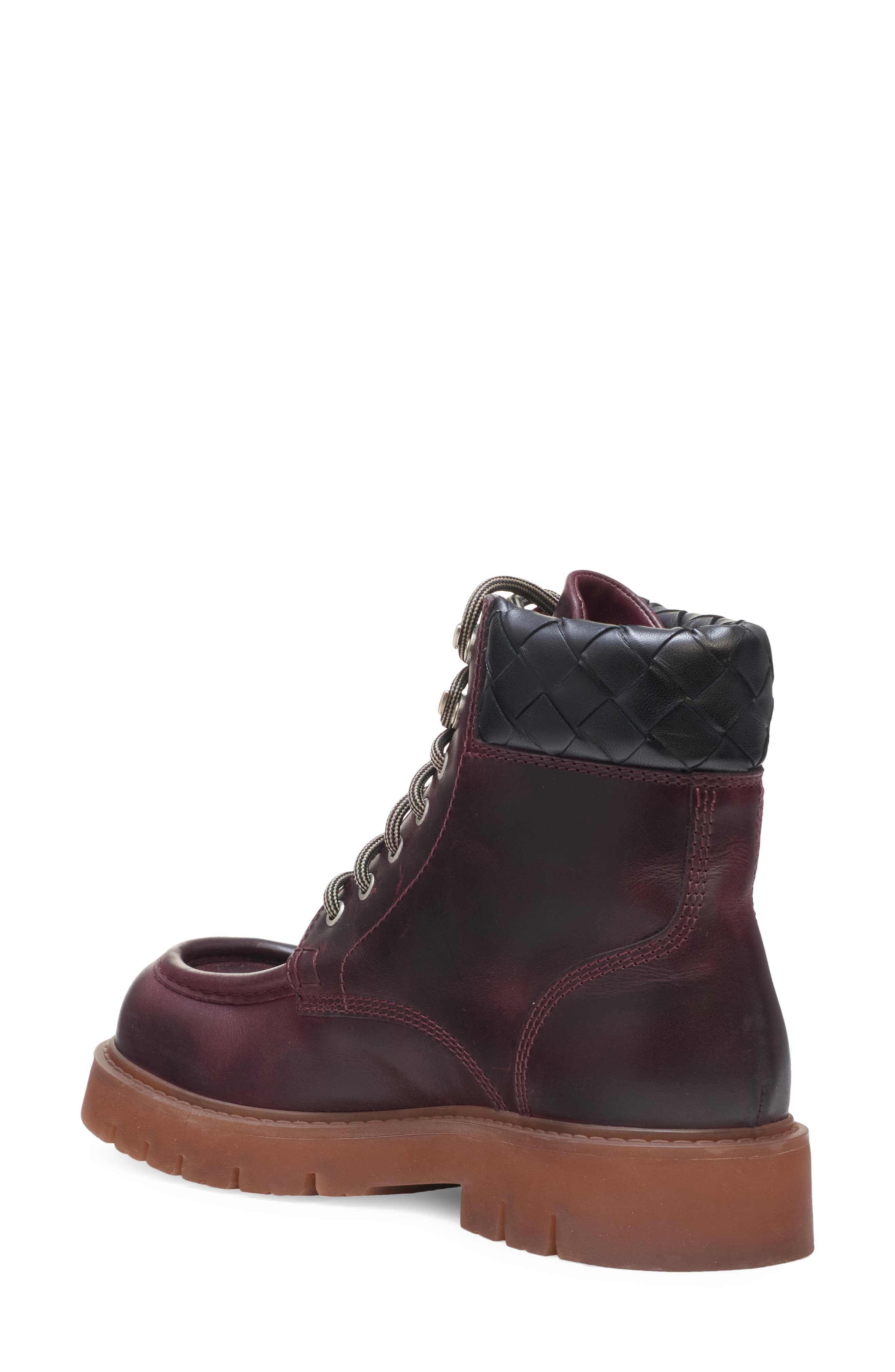 Bottega Veneta Haddock Lug Sole Lace-Up Boot in Jam/Rubber at Nordstrom - 2