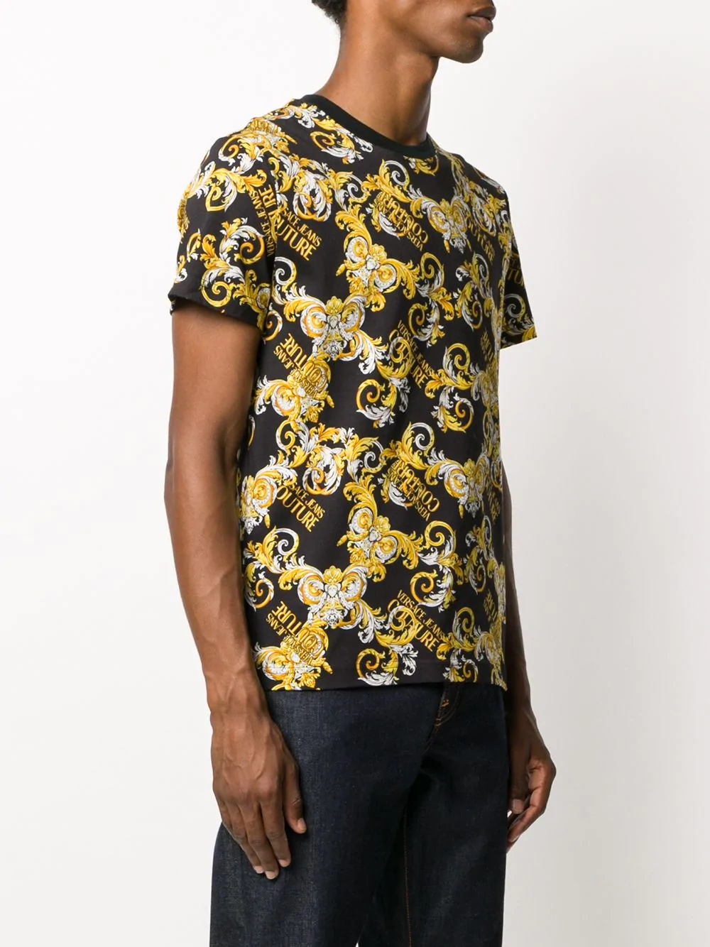 Barocco print T-shirt - 3