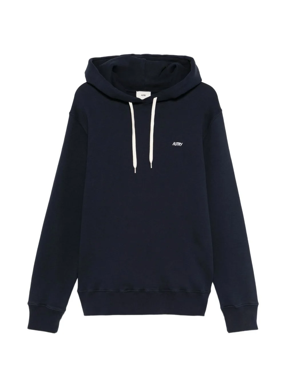 drawstring long-sleeve hoodie - 1