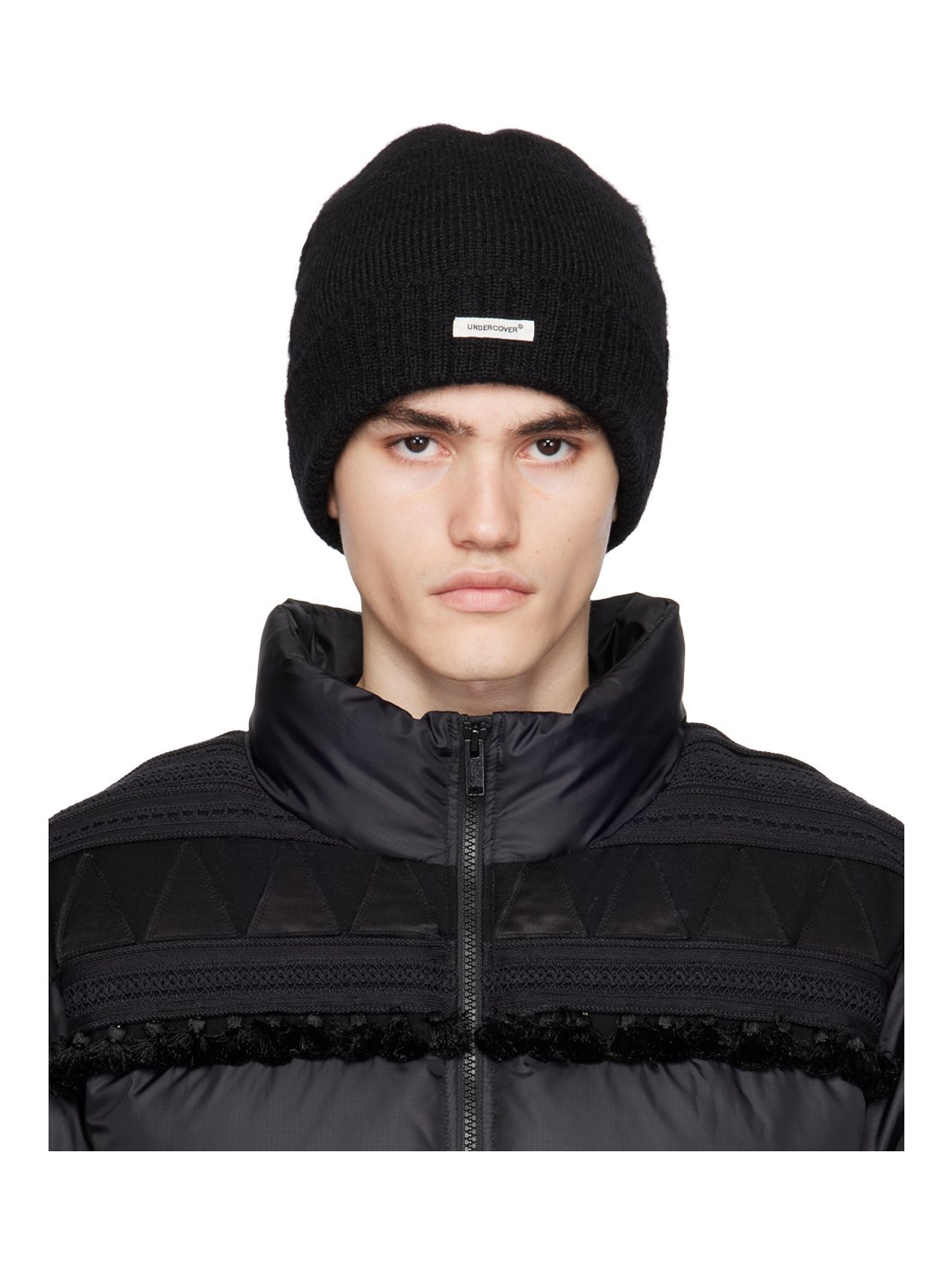 Black Patch Beanie - 1