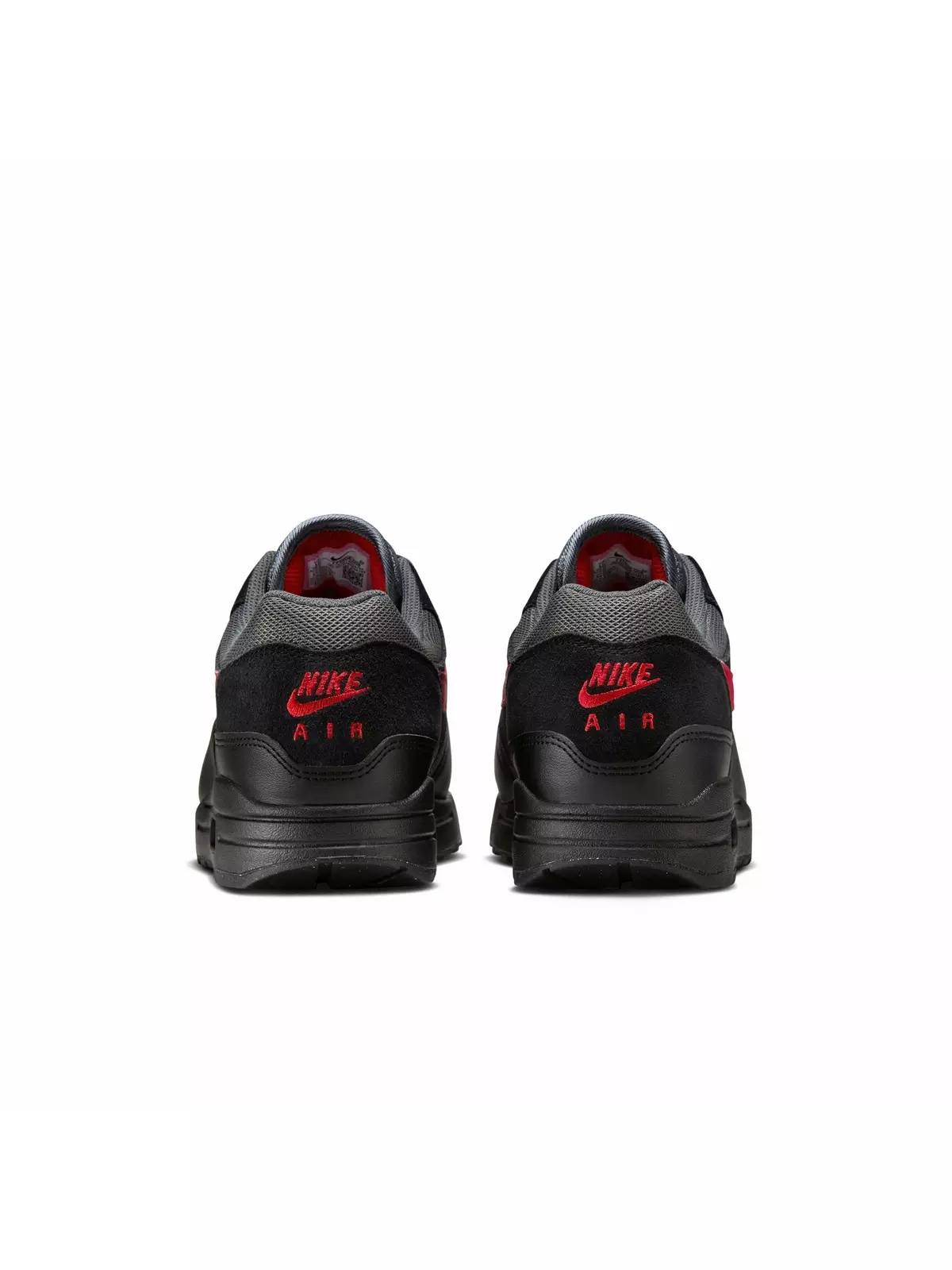 Air Max 1 Essential "Black/Iron Grey/University Red" Men's Shoe - 5