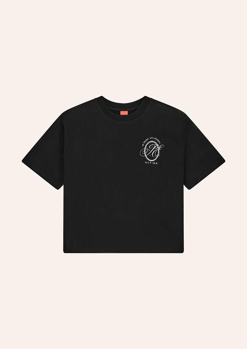 BLIND SIDE TEE IN BLACK - 1