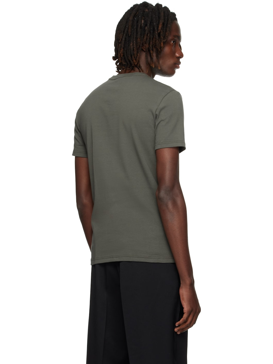 Green Cotton Crewneck T-shirt - 3