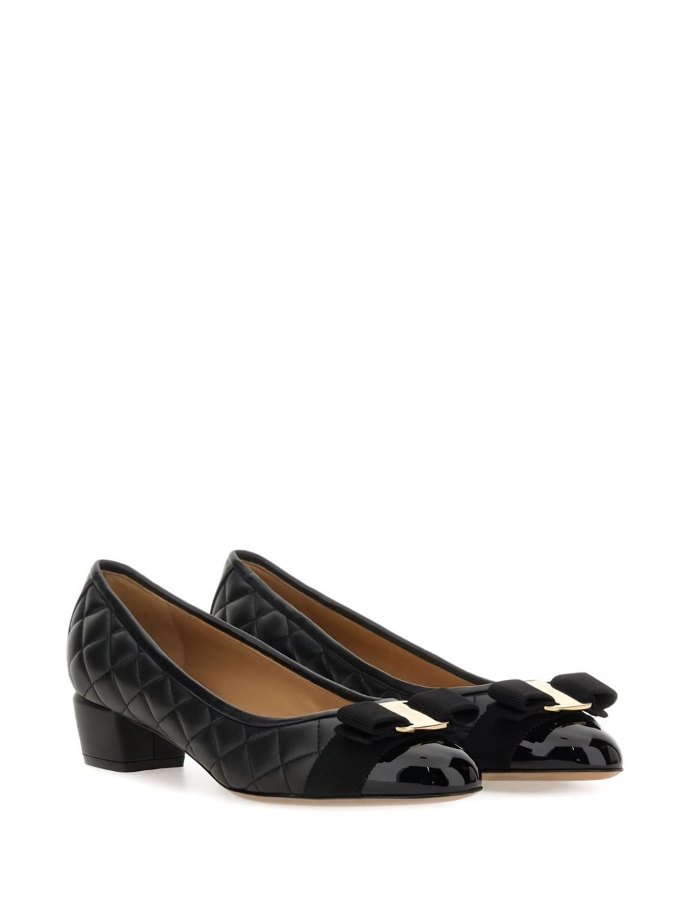 quilted bow pumps - 2