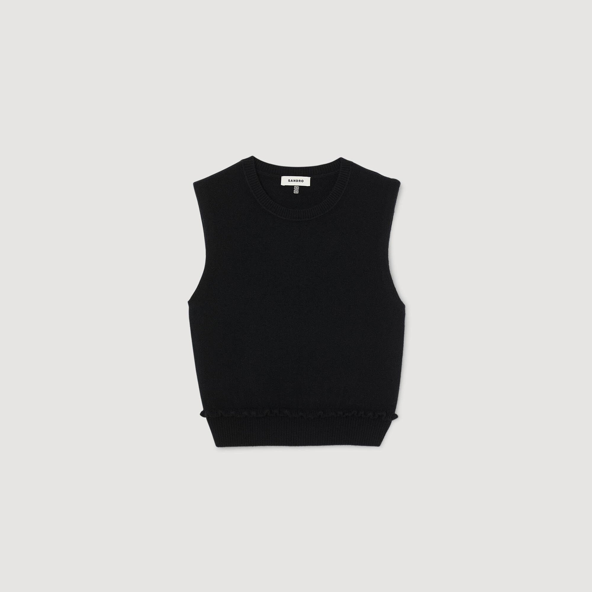 RUFFLED CROPPED SWEATER - 6