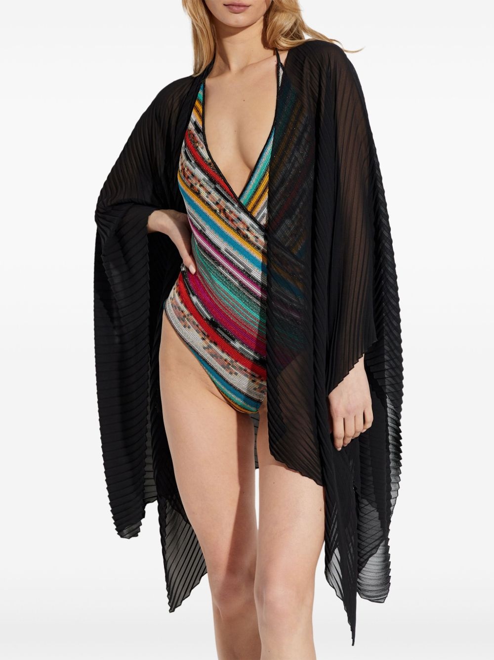 striped swimsuit - 2