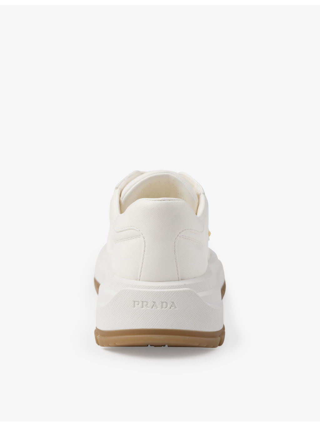 Brand-plaque leather low-top trainers - 6