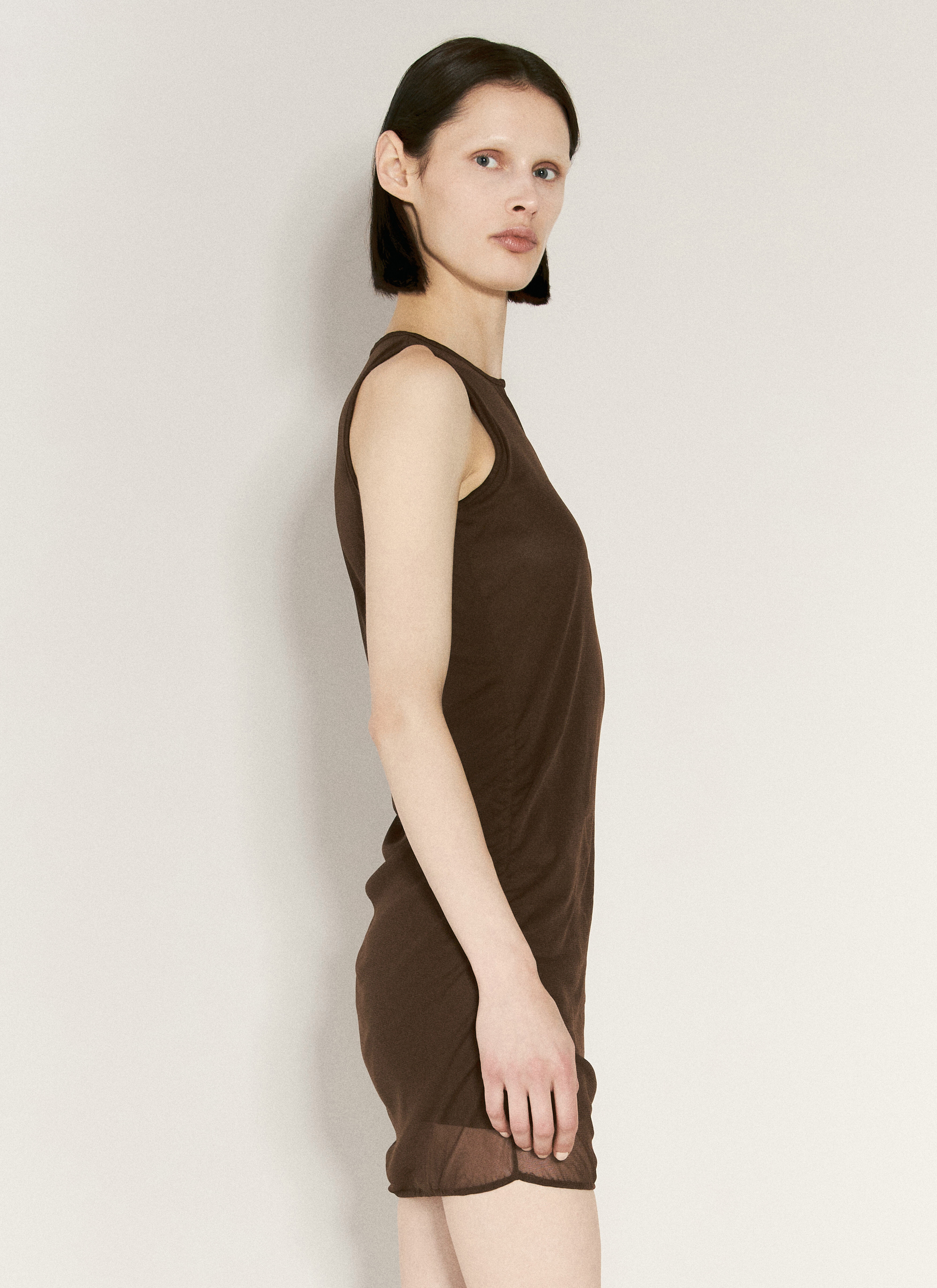 Tulle Tank Mini Dress - 4
