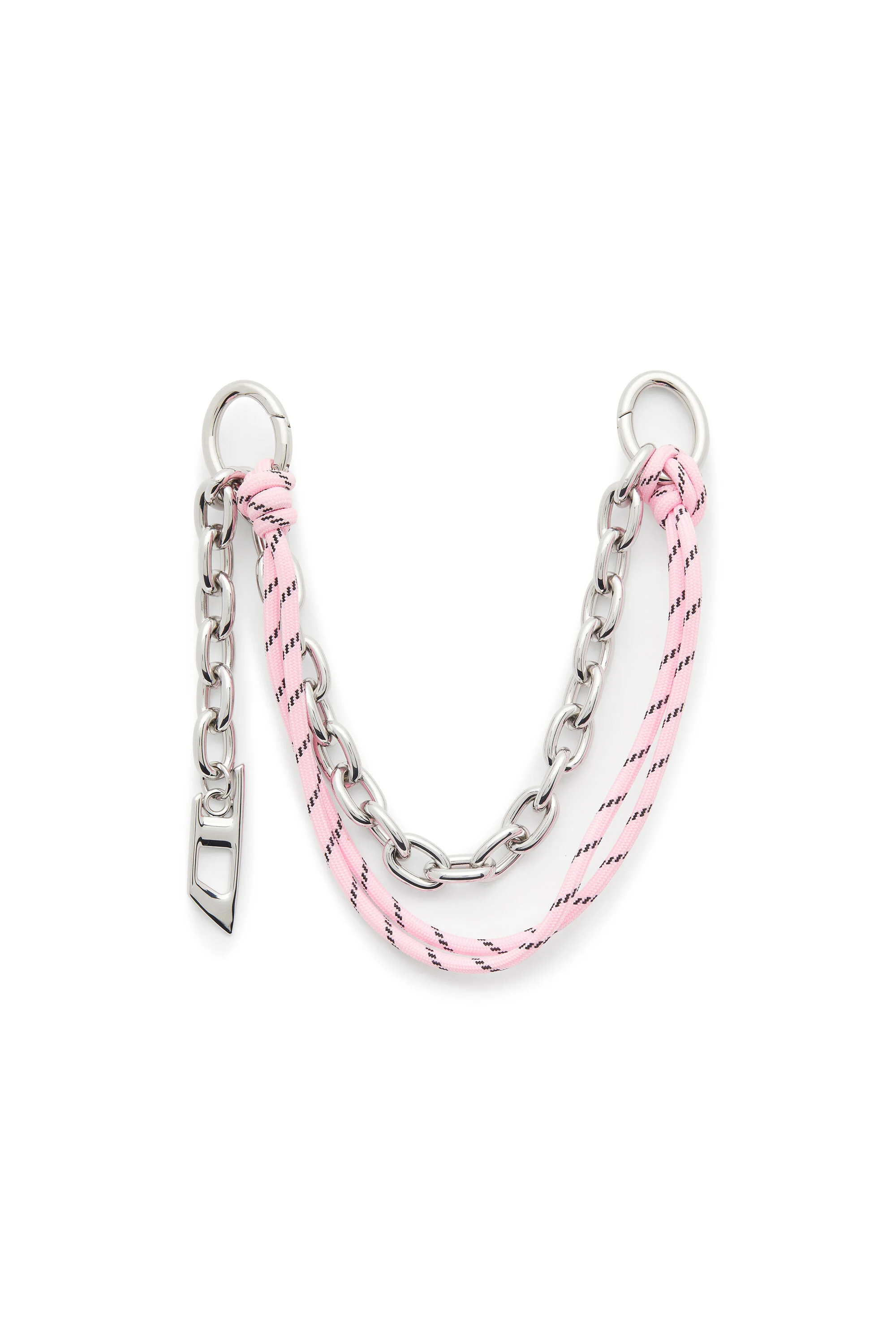 METAL CHARM WITH CHAIN AND ROPE DETAIL - 1