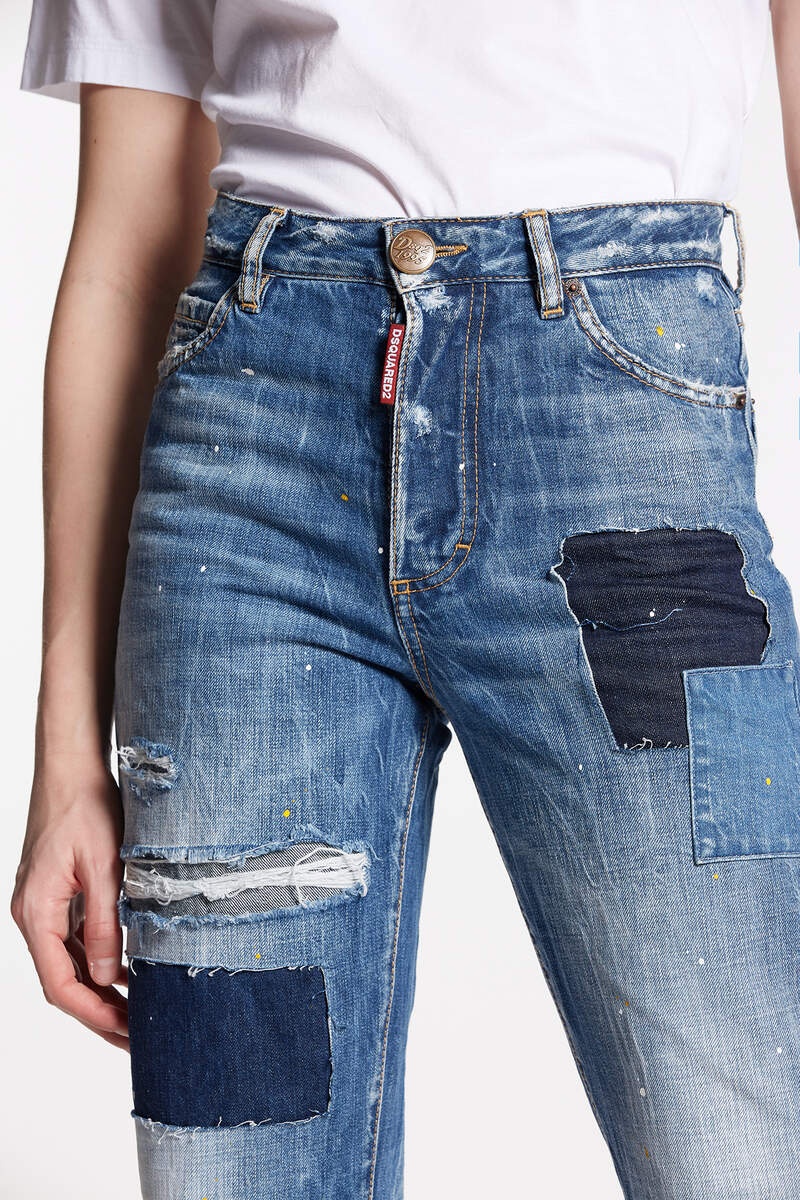 MULTICOLOR WAVED STRIPES BOSTON JEANS - 4