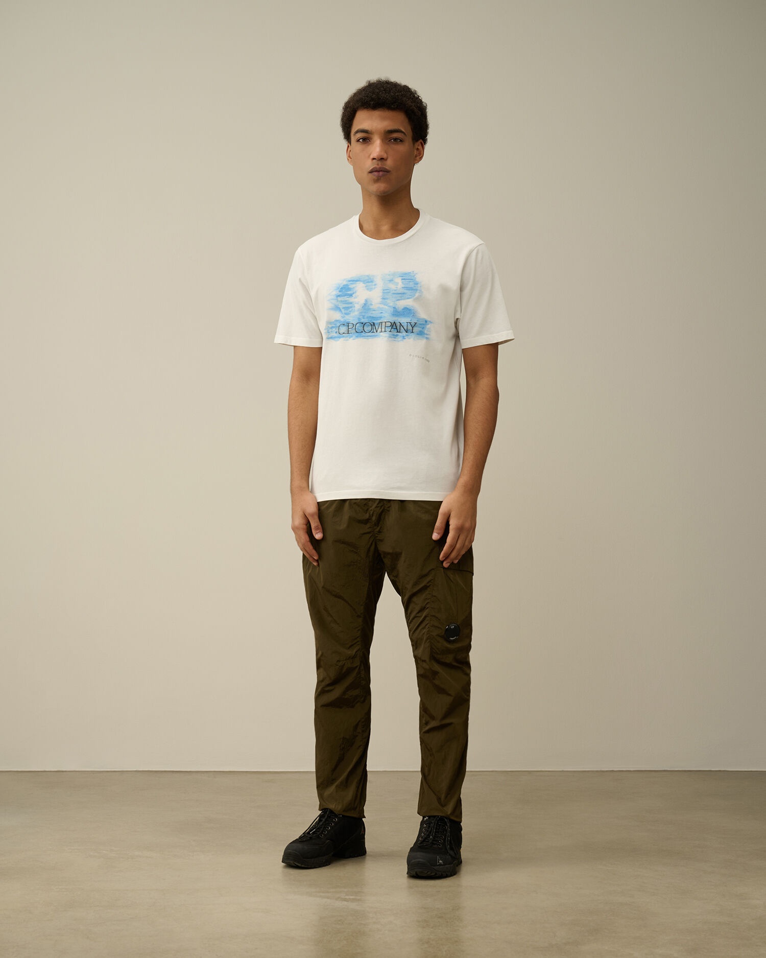 C.P. Company 24/1 Jersey Artisanal Logo T-shirt | REVERSIBLE