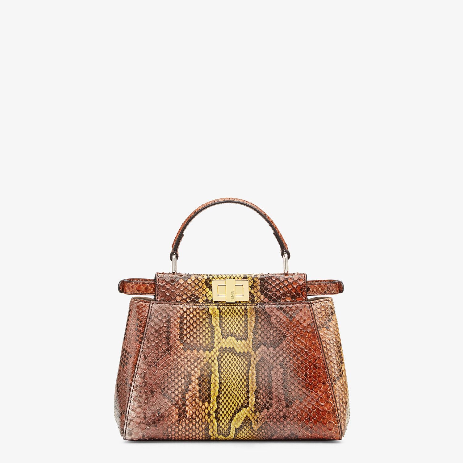 Brown python handbag - 3