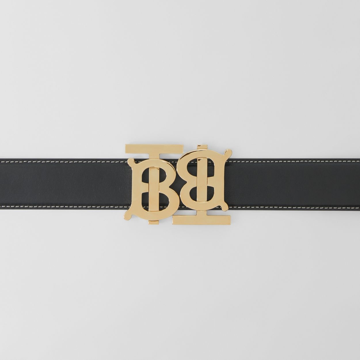 Double Monogram Motif Leather Belt - 2