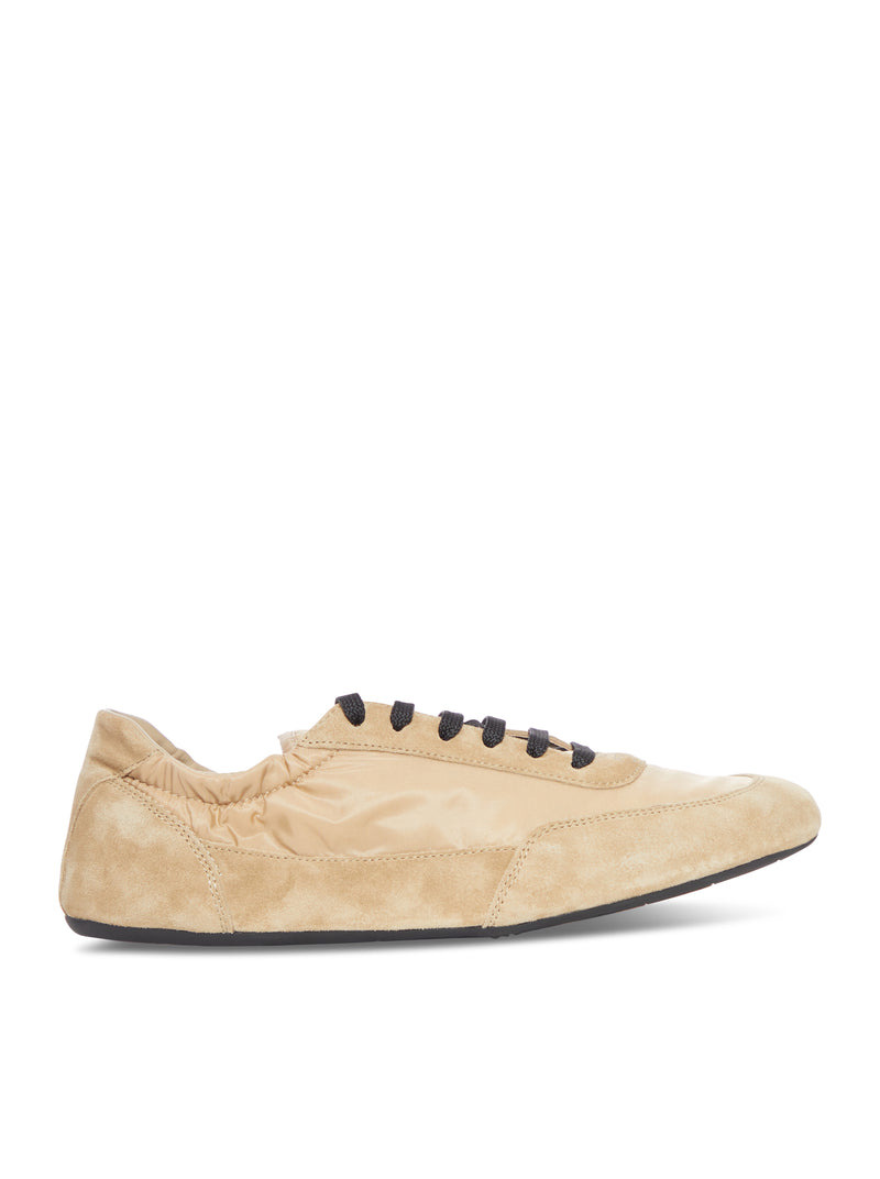 Prada Women Collapse Sneakers In Re-Nylon And Suede - 1