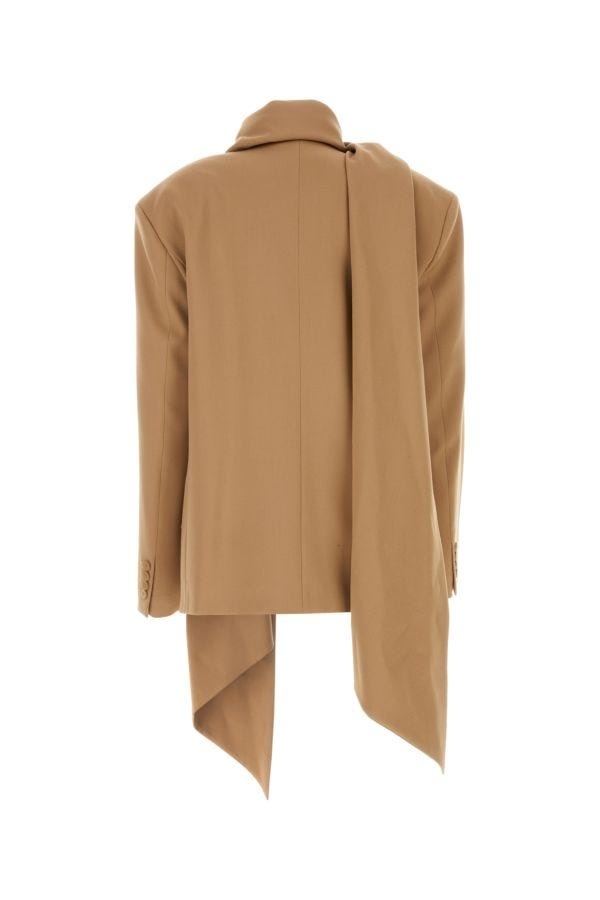 ジャケット THE ATTICO Camel Stretch Wool Axel Blazer The Attico Camel Stretch Wool Axel Blazer | Grailed
