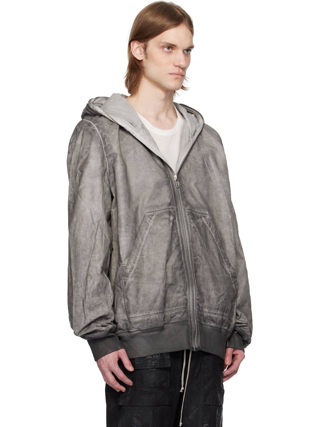 Gray Hollywood Flight Bomber Jacket - 2