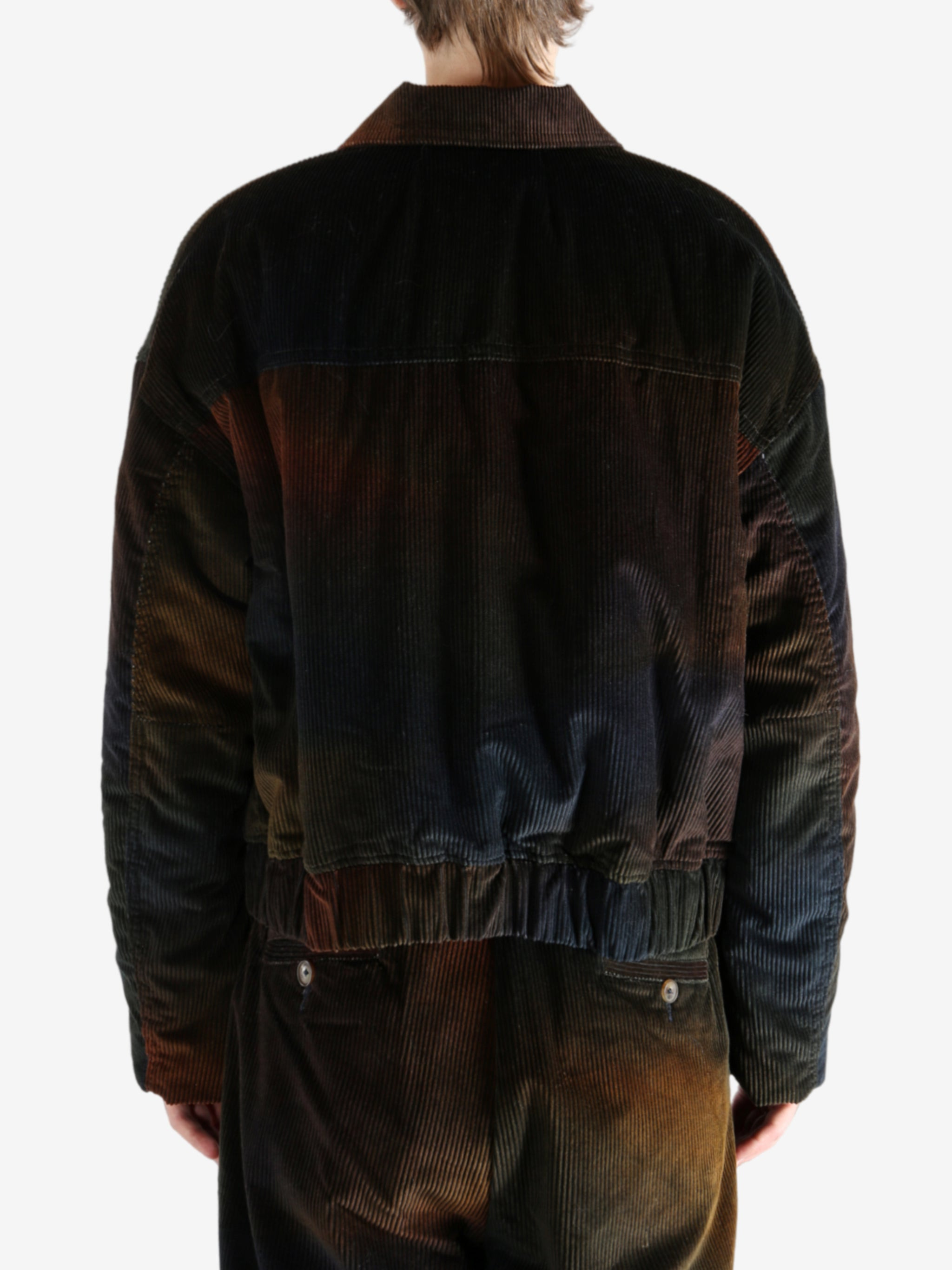 THE ELDER STATESMAN - Men Ombre Cord Boxy Jacket - 3