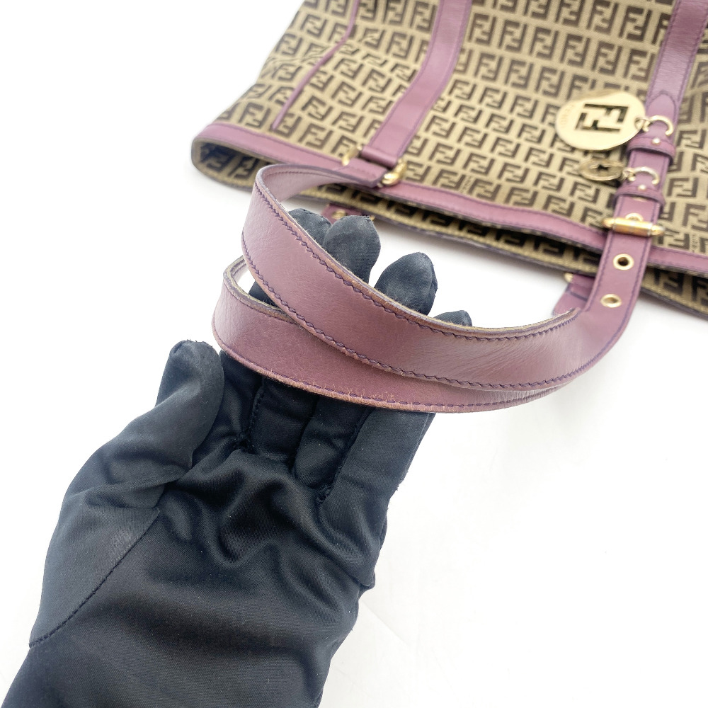 Fendi Beige Zucchini Fabric Shopper Bag - 7