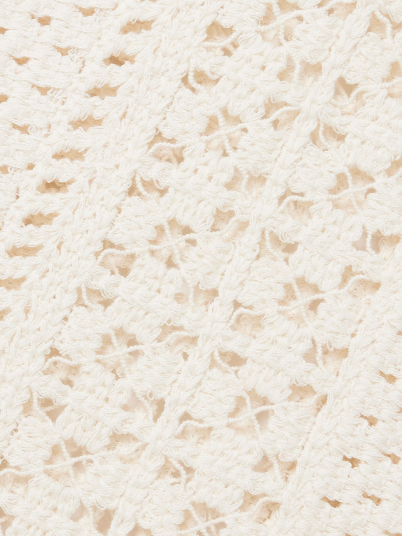 Gala crocheted cotton mini dress Ivory - 4
