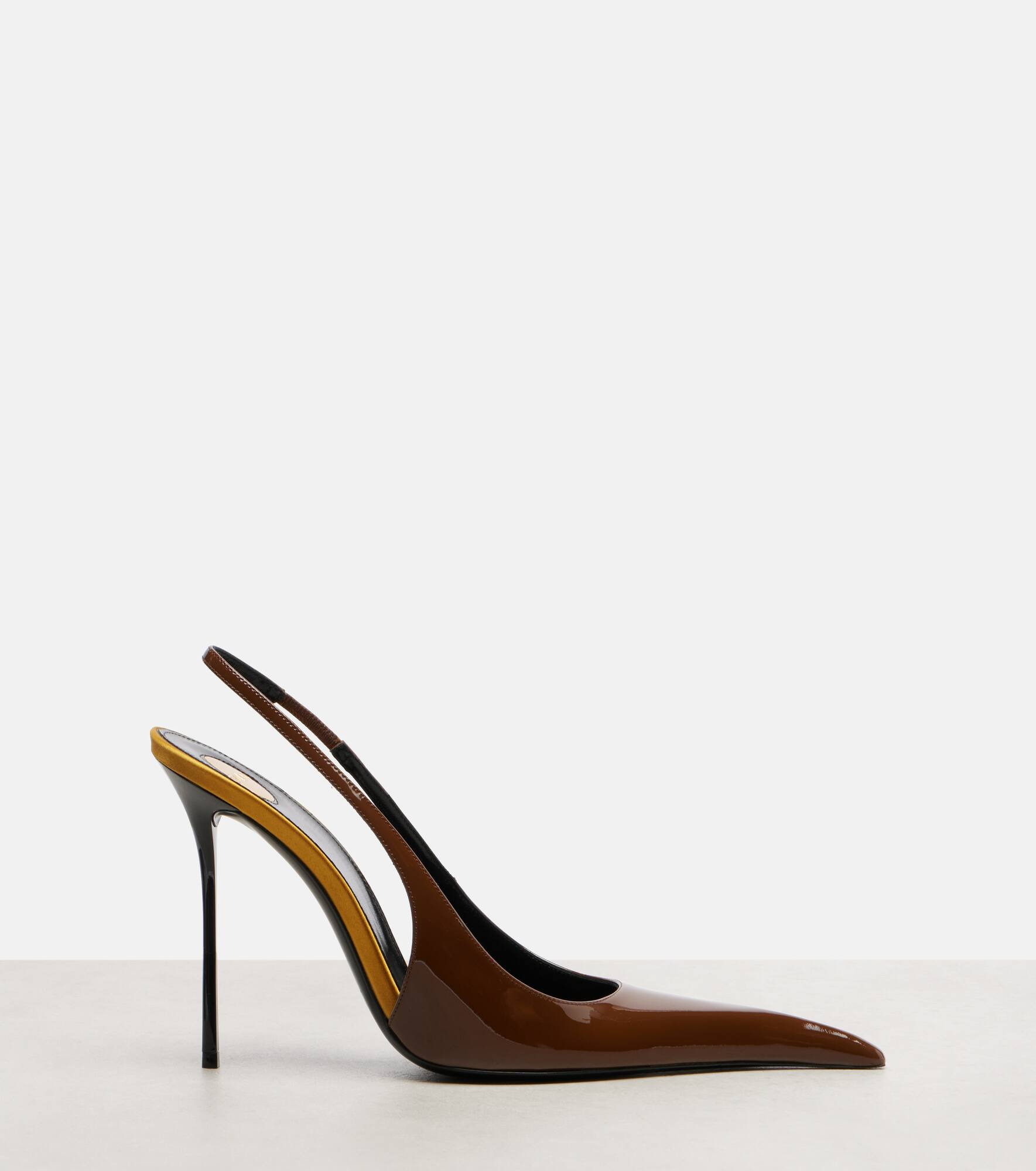 Amalia 110 patent leather slingback pumps - 4