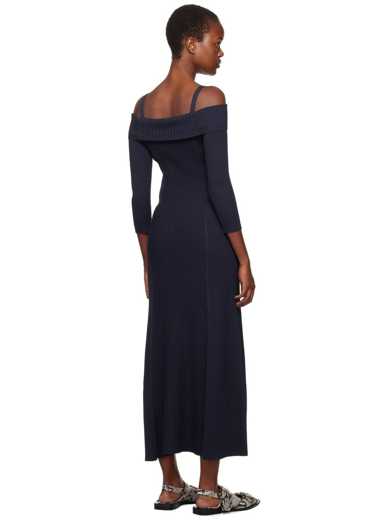 Navy Off-The-Shoulder Maxi Dress 3