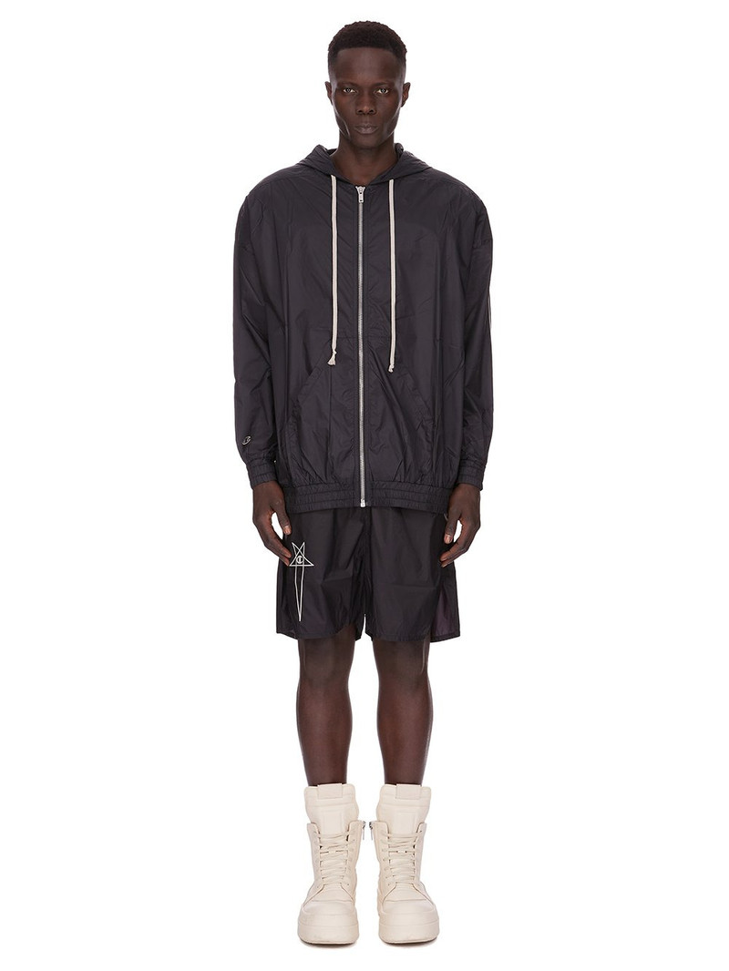 Rick Owens Black Champion Edition Jumbo Jason's Hoodie outlook