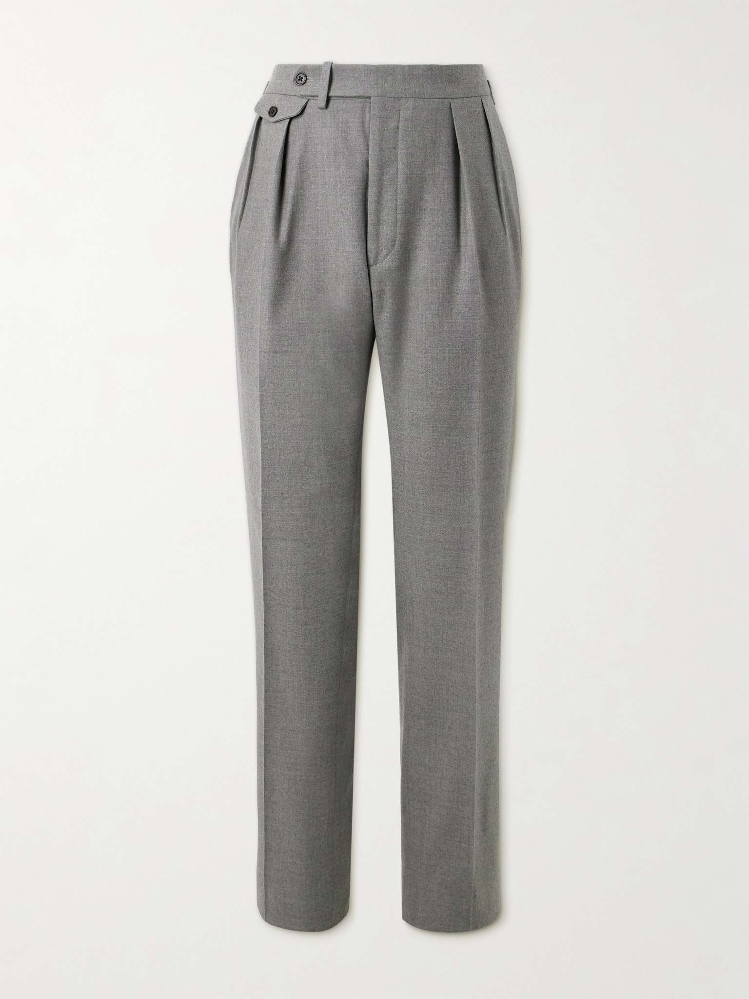 Gregory Straight-Leg Wool-Flannel Trousers - 1