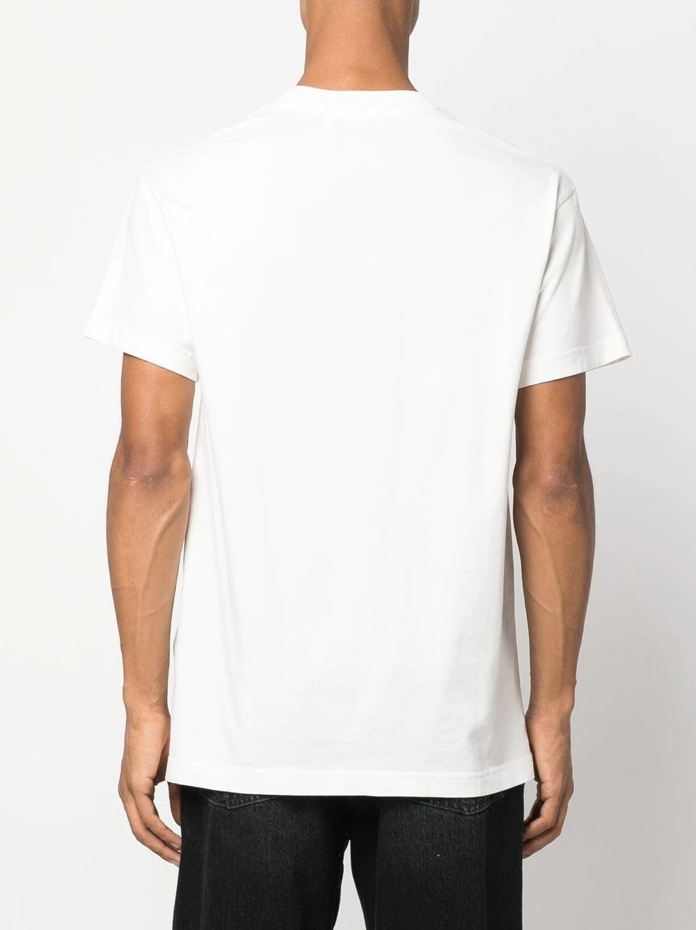 patch-detail cotton T-shirt - 4