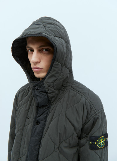 Stone Island Quilted Compass Patch Coat outlook