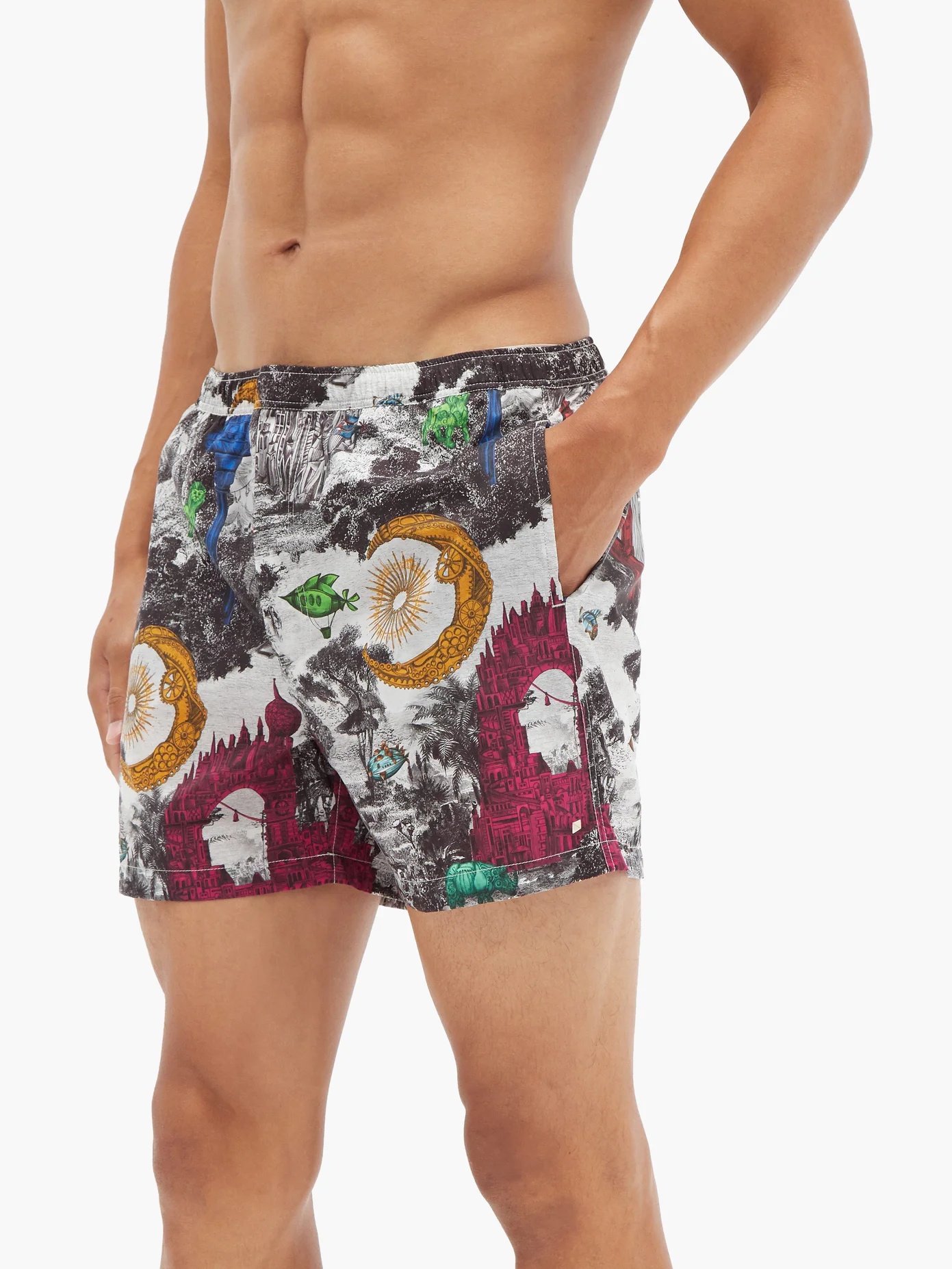 Dreamatic-print shell swim shorts - 2