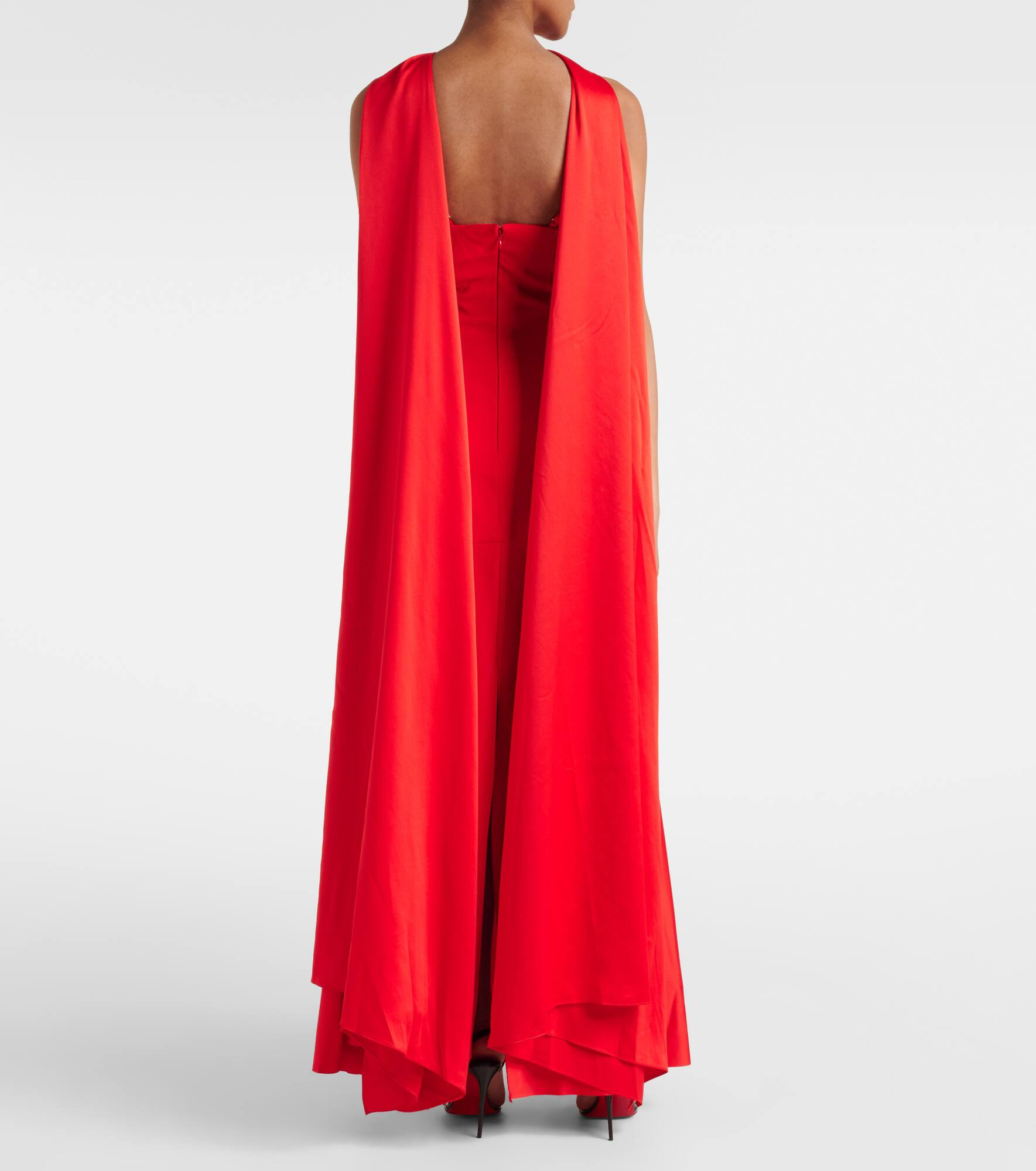 Cece crêpe and satin maxi dress - 3