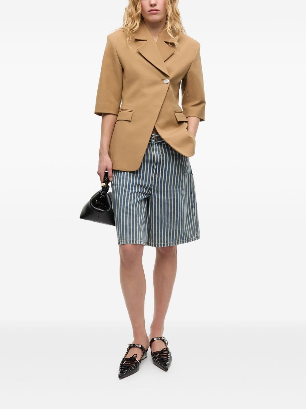 short-sleeved blazer - 2