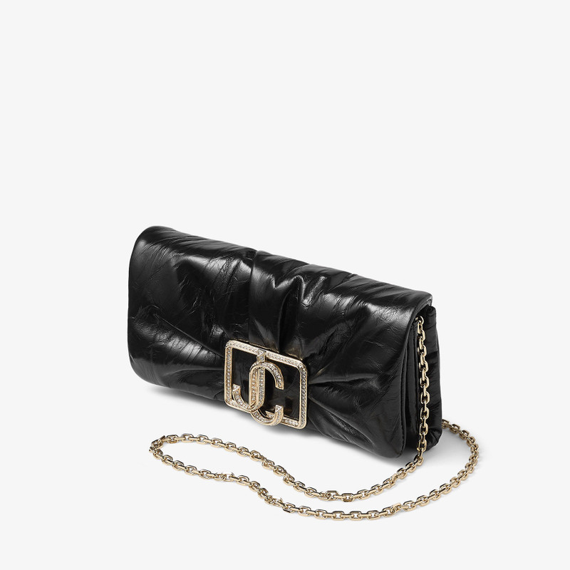 Edie Wallet With Chain
Black Vintage Metallic Leather Mini Bag 3