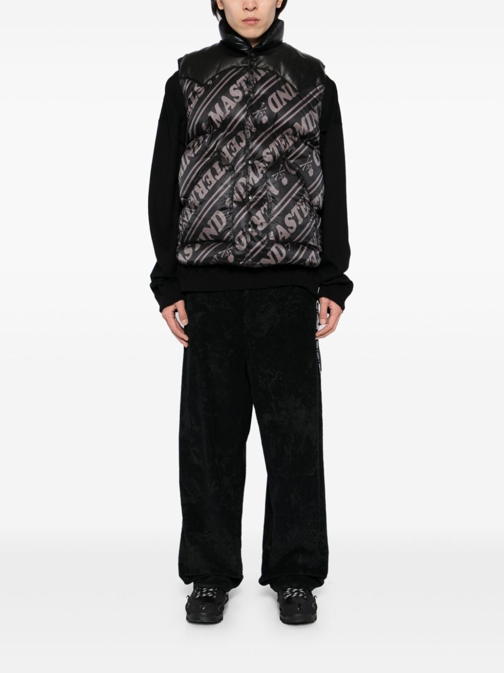 logo-print jacket - 2