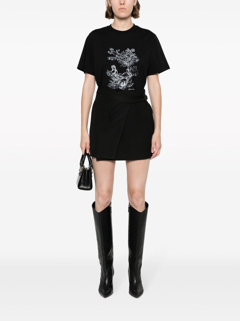 illustration-print cotton T-shirt - 2