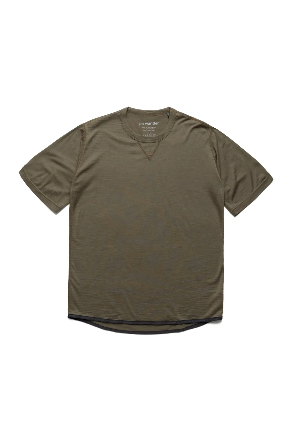 Merino Base SS T - Khaki - 1