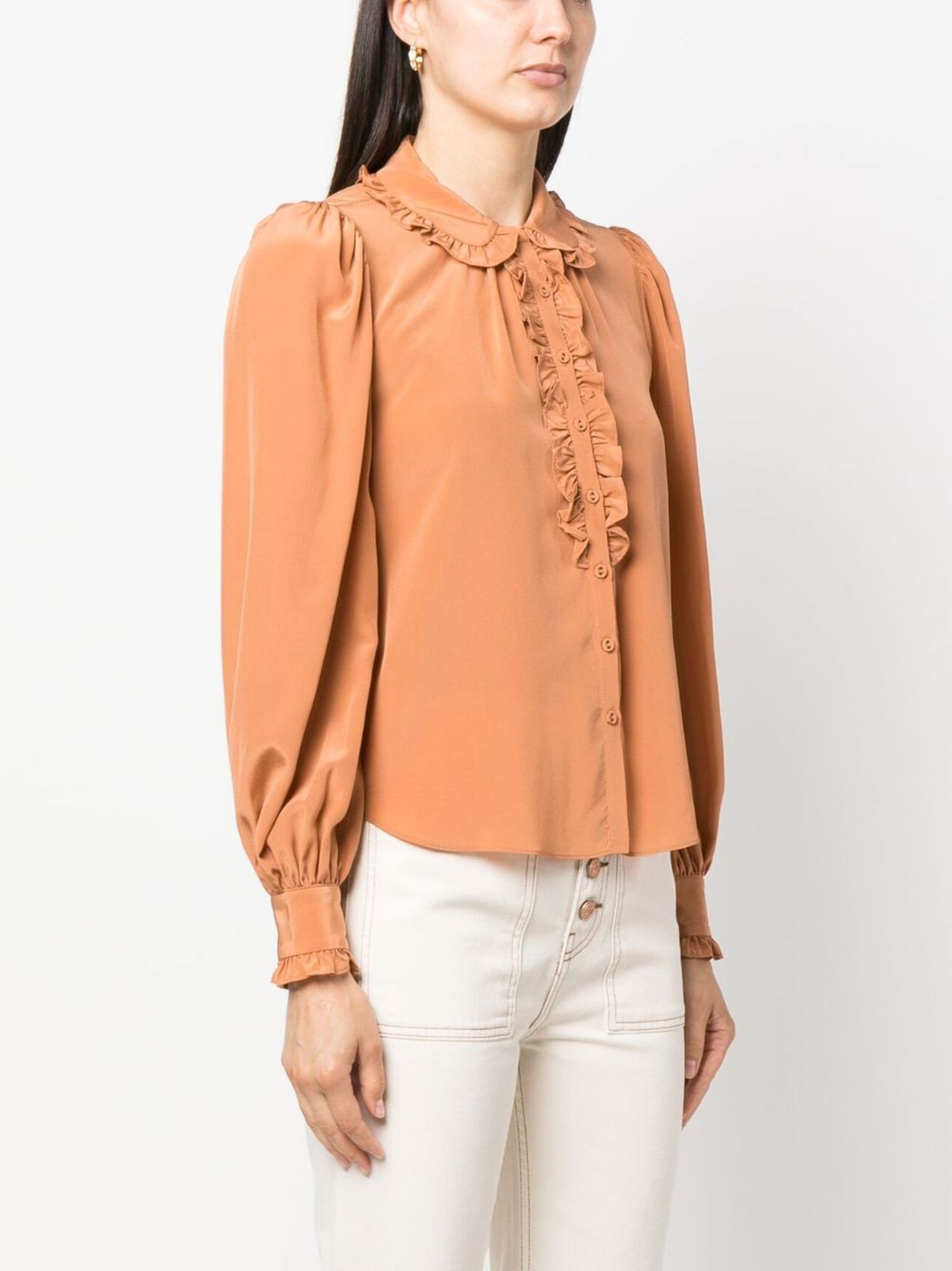 Philipa ruffled silk blouse - 3