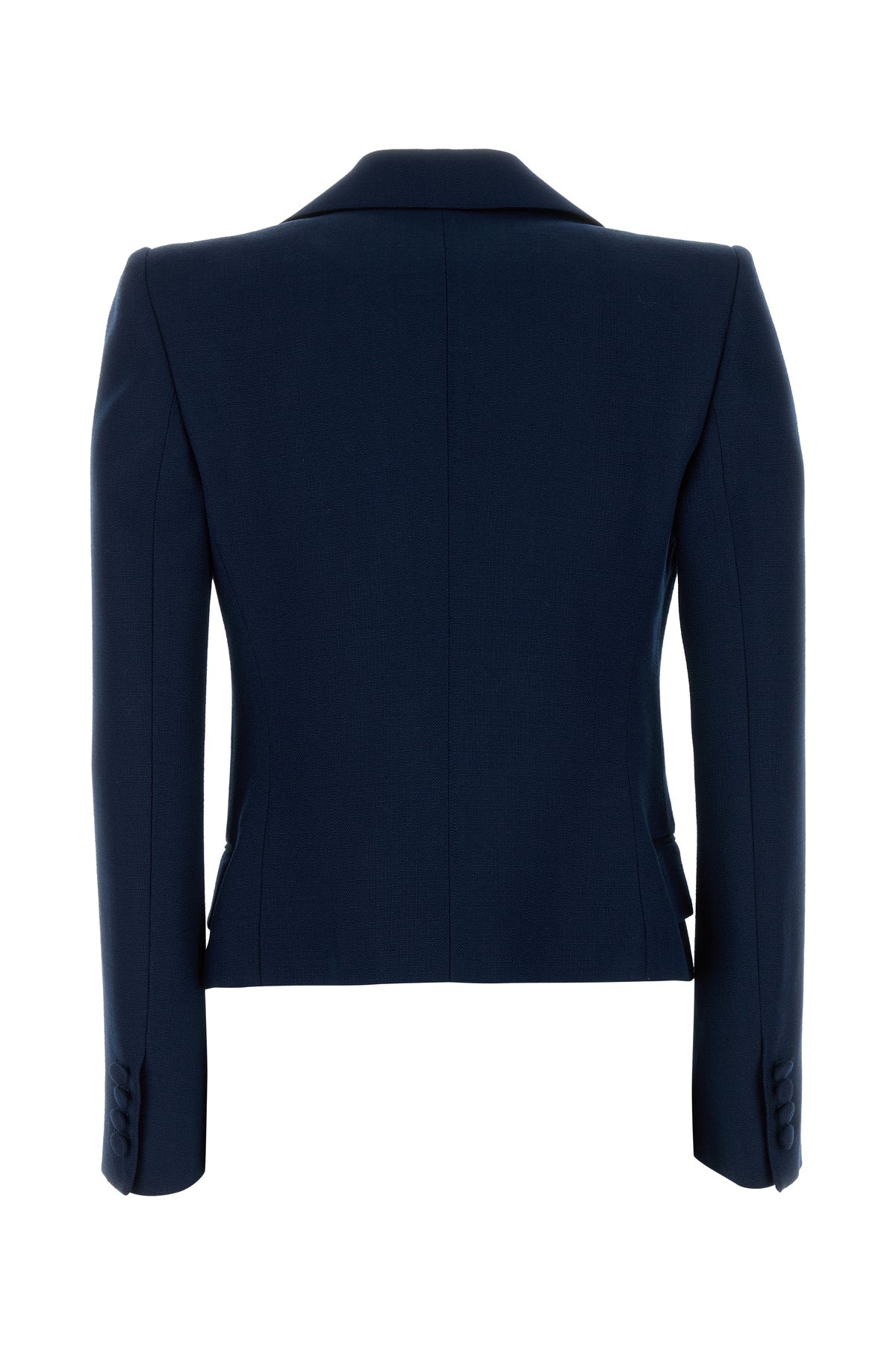 Navy blue viscose blazer - 2