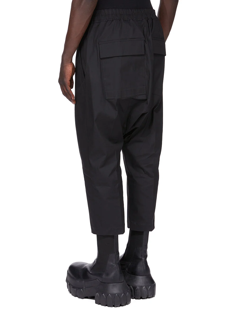 Rick Owens DRKSHDW Black Concordians Forever Drawstring Cropped